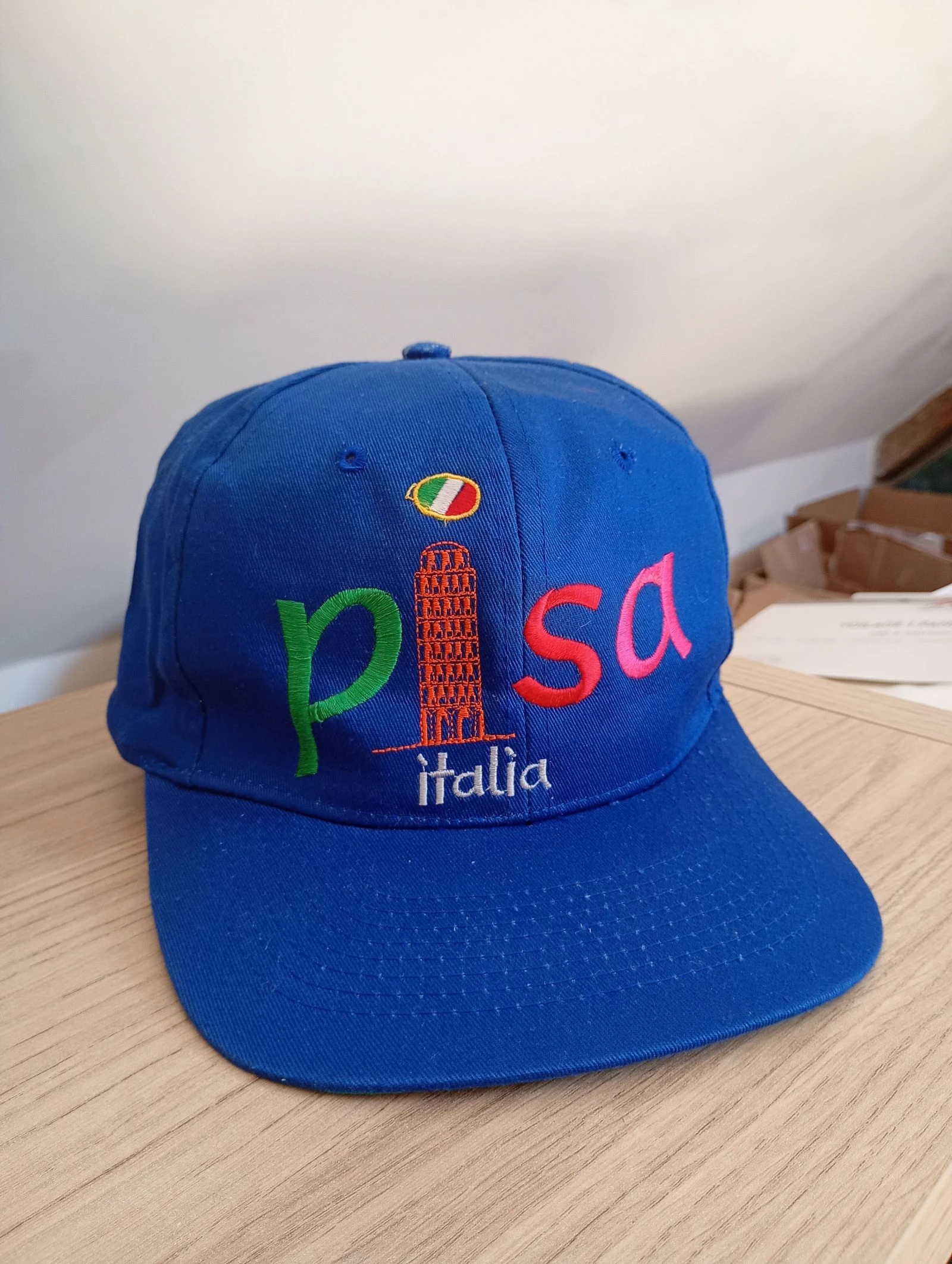 Casquette vintage années 90 snapback bleu marine 